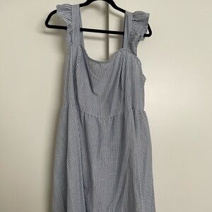 Blue & White Stripped Dress